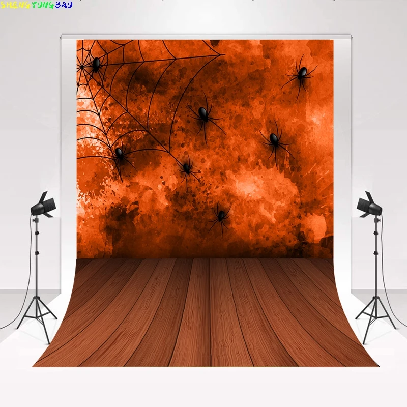 

ZHISUXI Halloween Backdrop for Photography Horror Night Moon Pumpkin Cemetery Family Party Decor Poster Background Photo Studio