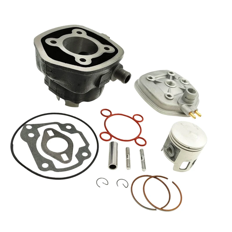 

1set 70cc 47mm Big Bore Cylinder Kits Head For Yamaha SR50 MBK Aerox Naked II Jog RR 2T LC Scooter Engine Parts Car Accessories