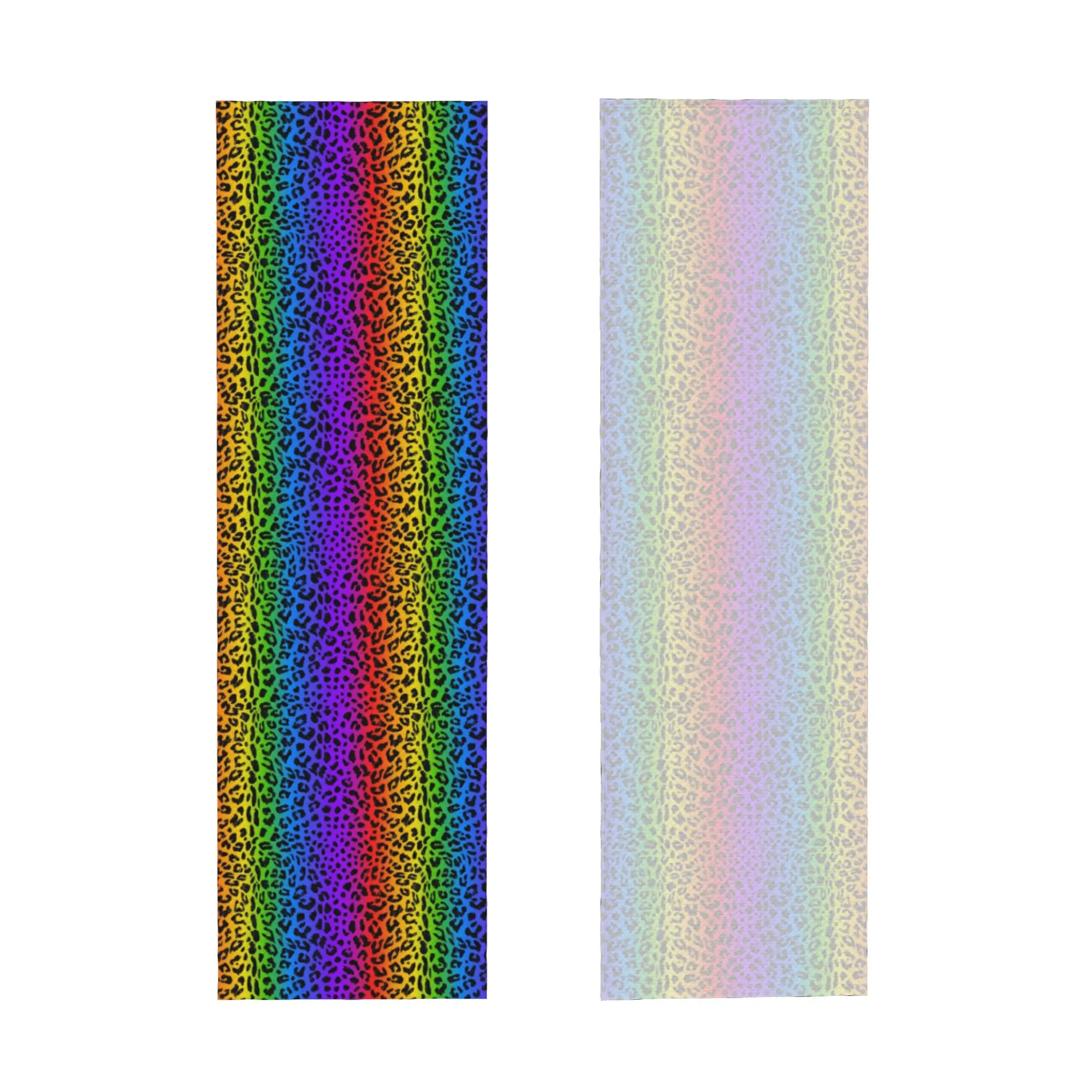 Rainbow Leopard Print Pattern Cold Exercise Towel   Super Soft Breathable Instant Cooling Towel Yor Gym Towels