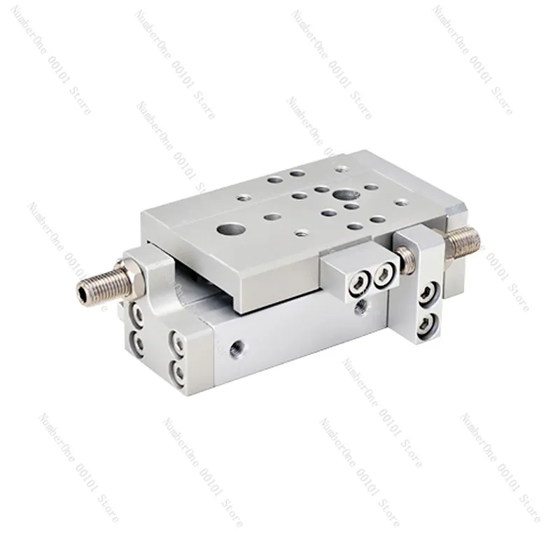 Air Cylinder HLQ Series 12mm Bore HLQ12 Compact Slide Cylinder Recirculating Linear Ball Bearing Pneumatic With magnet -S