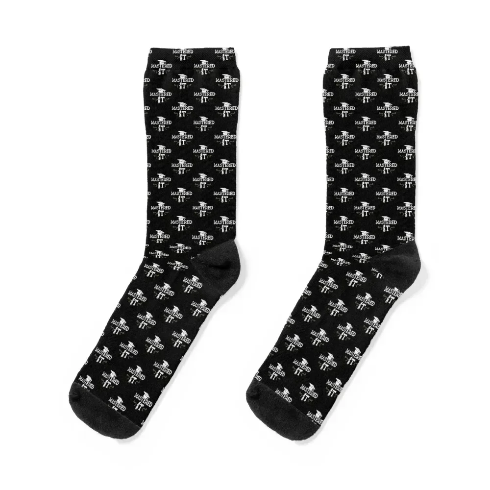 

Mastered It - Masters Graduation Cool Gift Socks Novelties cotton Lots Socks Ladies Men's