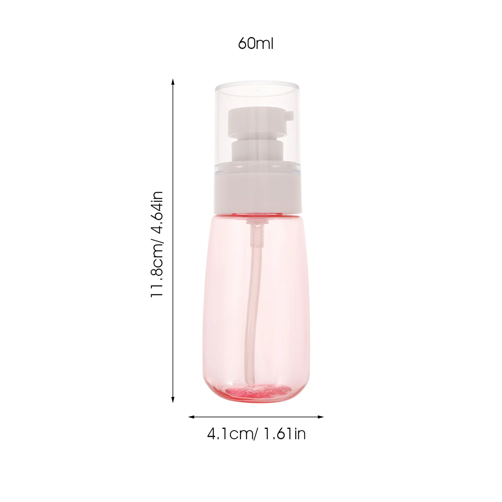 4 قطعة زجاجات السفر فارغة 60 مللي صغيرة مانعة للتسرب المحمولة شامبو غسول الحاويات السفر استخدام تخزين غسول الحاويات #6