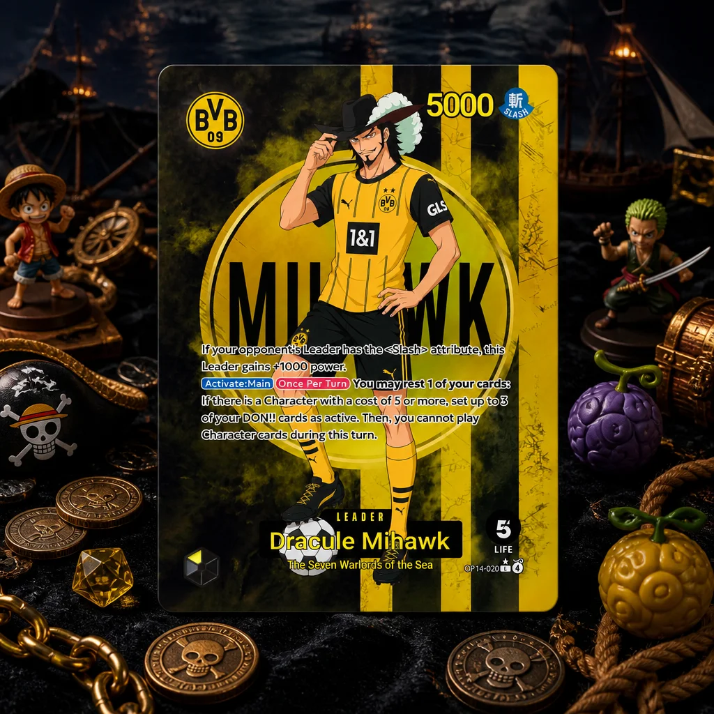 Dracule Mihawk OP14-020 en DIY Collection Cards Self Made Single Card Classic Game Anime Card Gift Toy 5PCS 10PCS Set