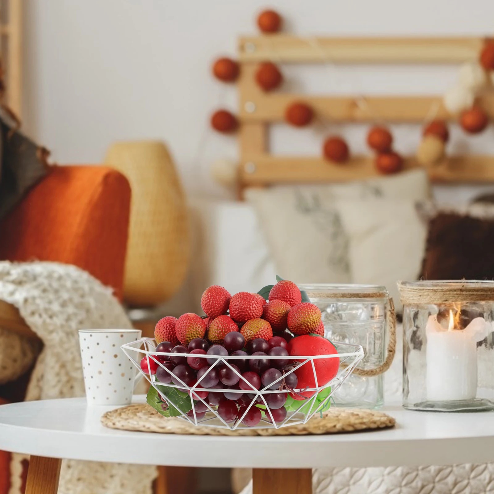 

Iron Fruit Fruit Kitchen Snack Tray Reusable Snack Holder Home Storage Basket Solution Storage Basket