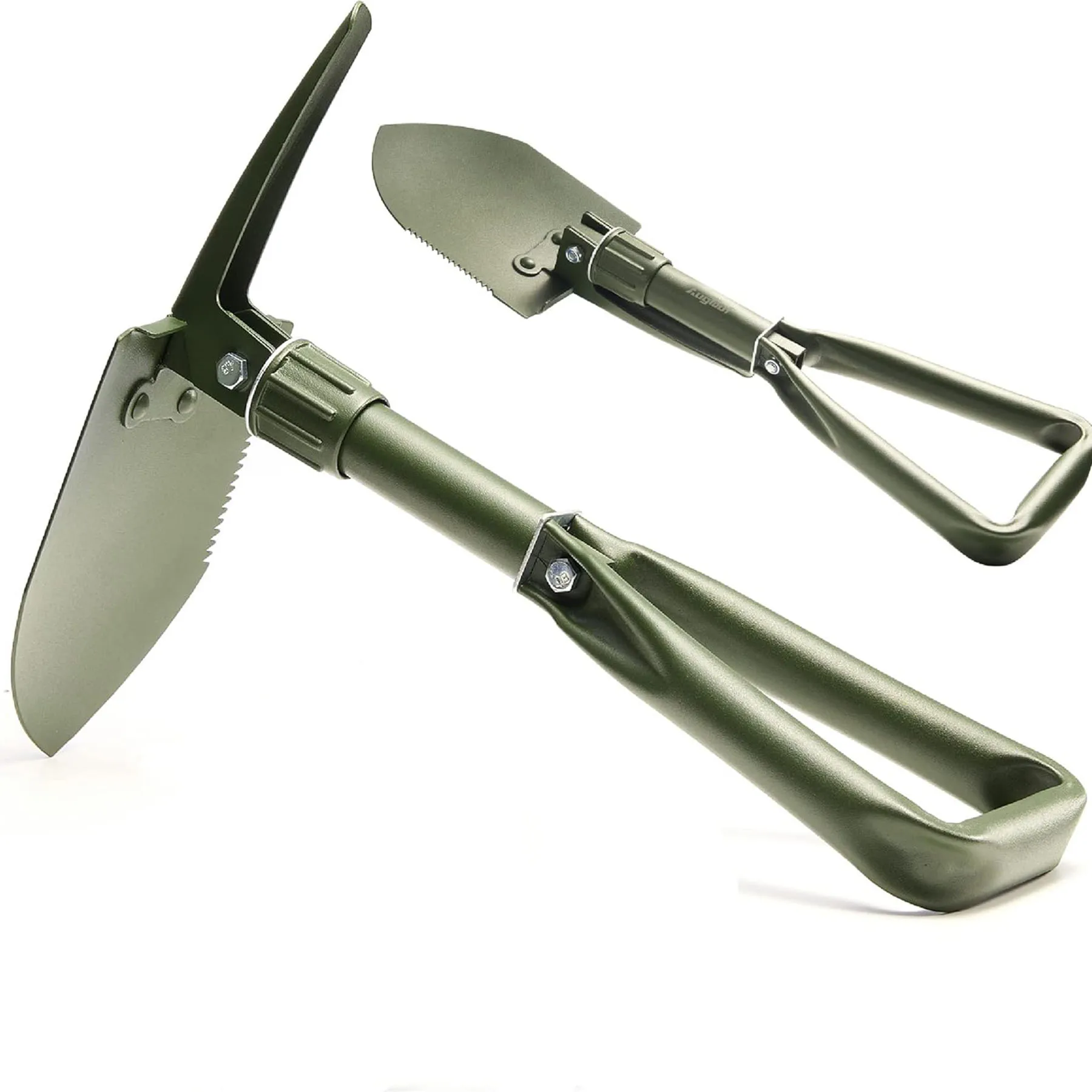 

Multifunctional Folding Camping Shovel with Storage Bag Carbon Steel Military Style Entrenching Tool for Camping Garden