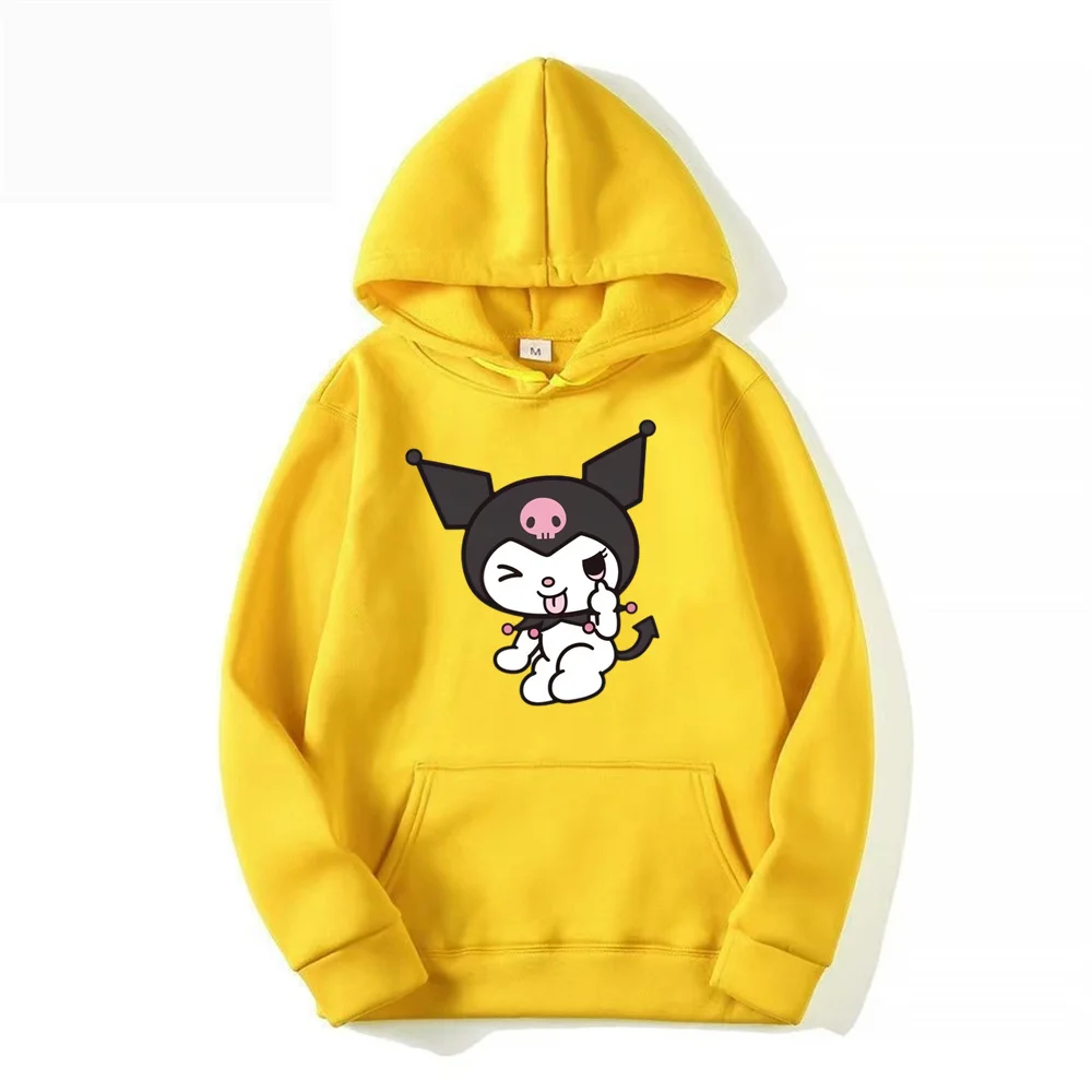 

2024 New Hoodies Y2k 90s Sanrio Kuromi Fashion Cartoon Hoodie Men Women Sweatshirt Kids Boys Girls Harajuku Casual Sweatshirts