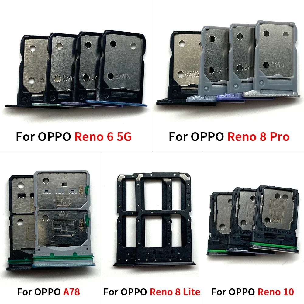 سيم بطاقة المقبس فتحة صينية قارئ حامل مايكرو SD محول ل ممن لهم A78/لرينو 6 5G 8 لايت برو 10