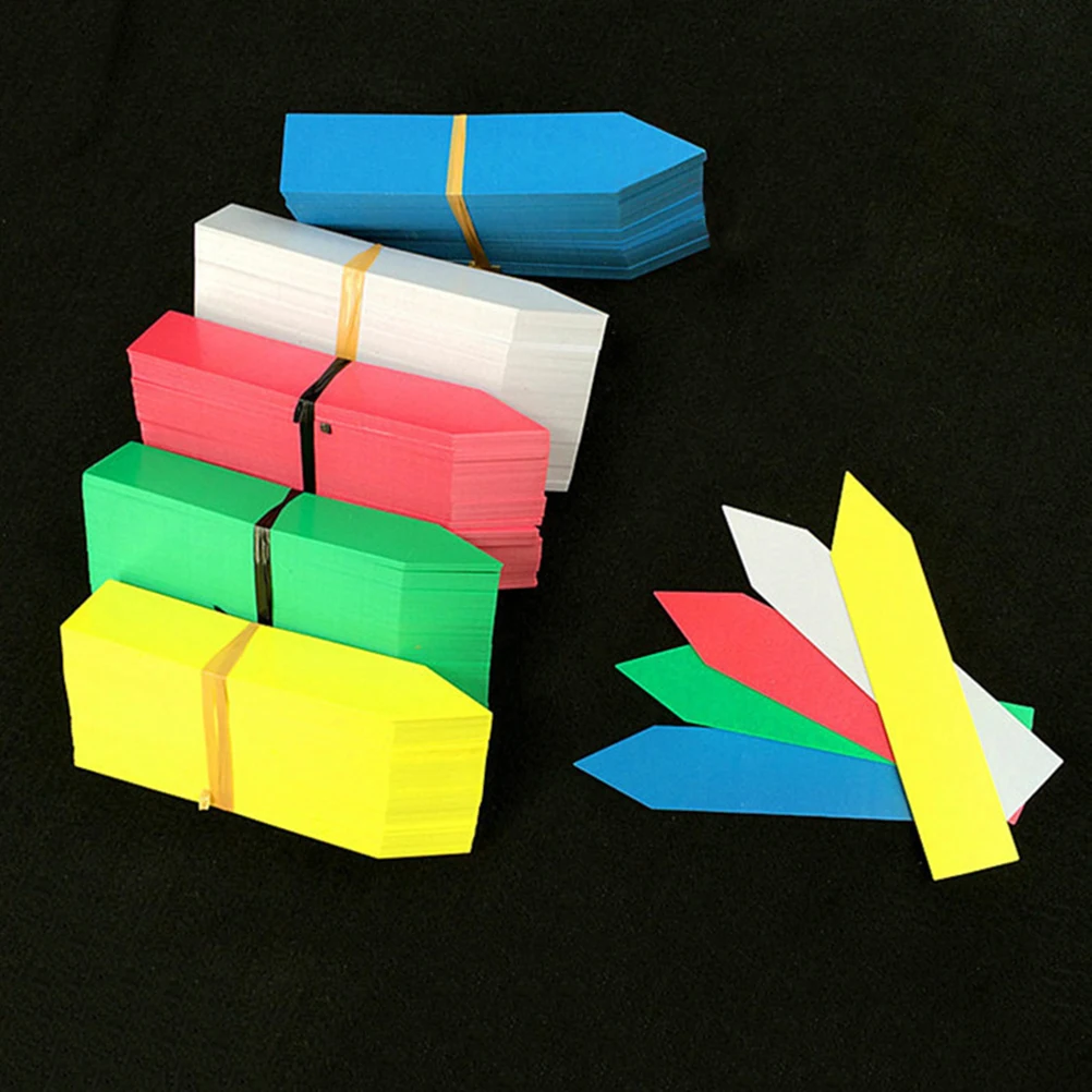 

500pcs 10x2cm Plastic Waterproof Garden Plant Tags Nursery Garden Labels Markers Plant Stakes Printable Small outdoor