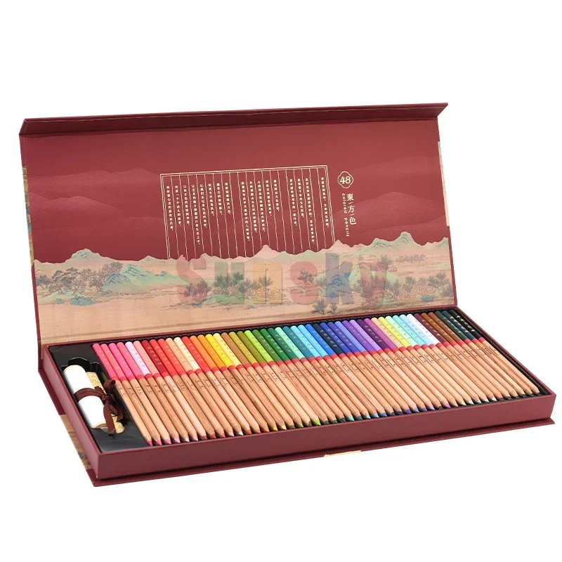 Marco Renoir Oriental Color Colored Pencils Gift Set for Art Design, Drawing, Collection, and Gift Giving on Teachers' Day