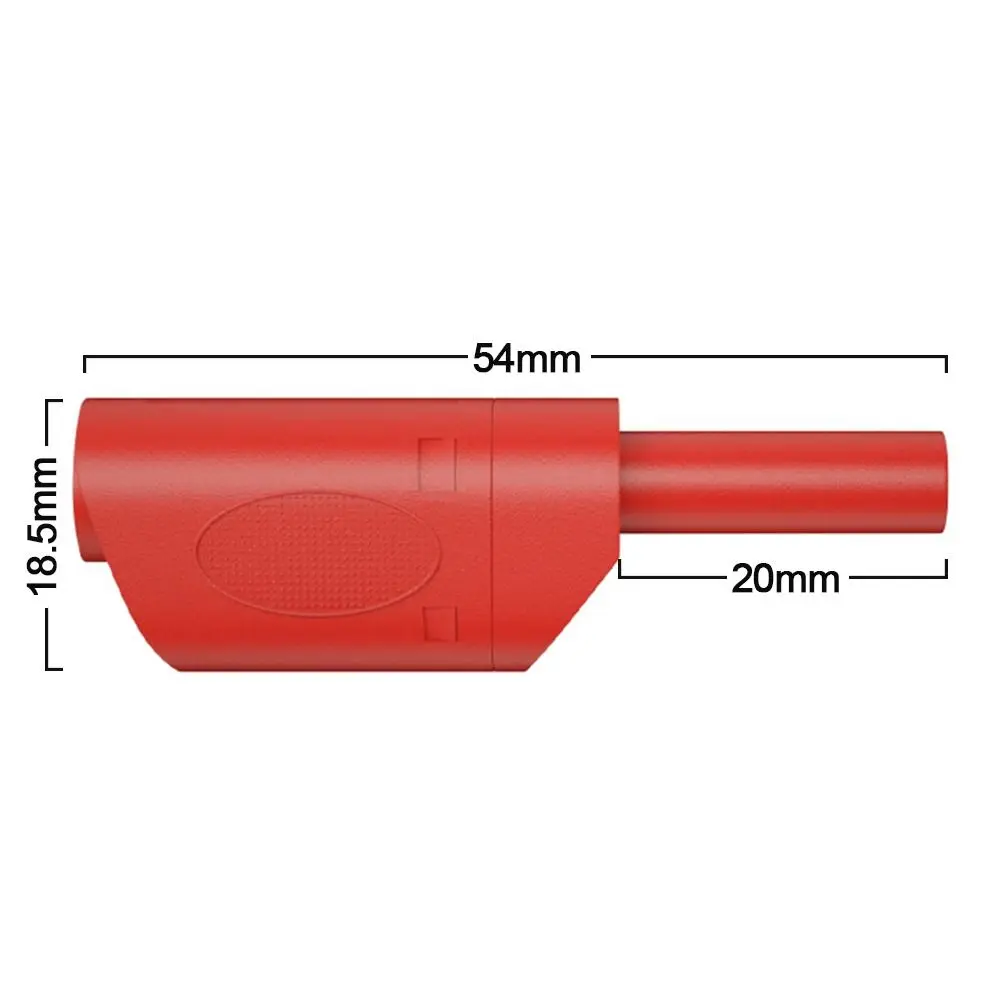 Stackable Banana Plug DIY 4MM Black Red Banana Plug Connector Safety Sheath Electrical Tools