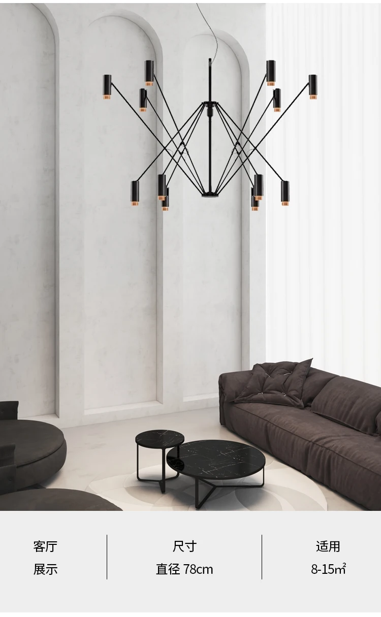 Simple Living Room Chandelier Ceiling