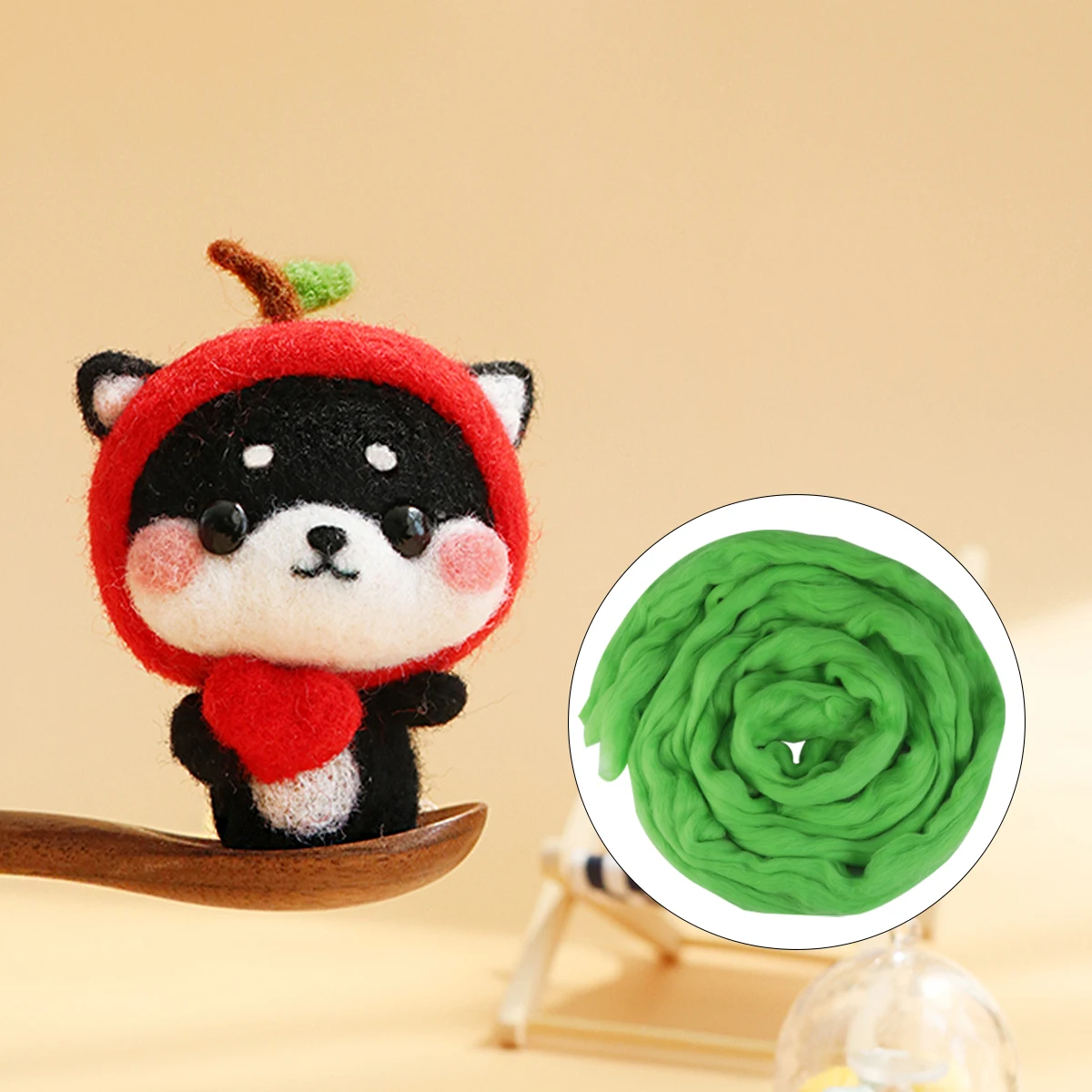 

100G Material Pack Knitting Wool Felt Durable H Knitting Wool Cord DIY Wools Felt Embroidery Hats Gifts Bag Elasticity