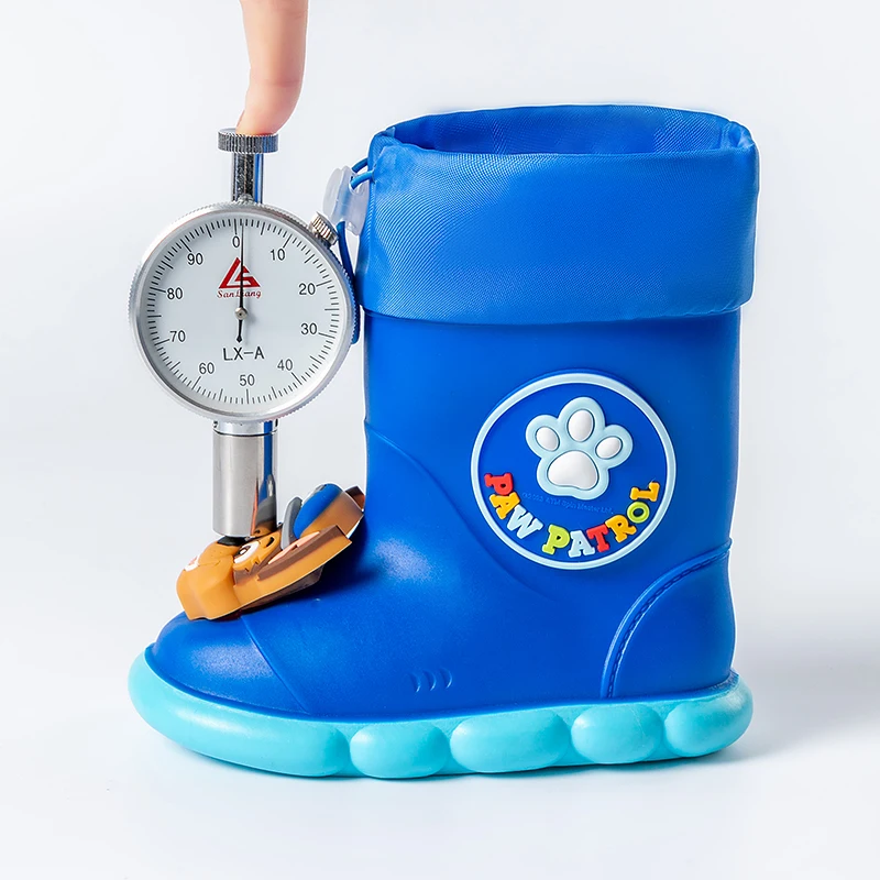 PAW Patrol scarpe da pioggia per bambini, stivali da pioggia con suola morbida antiscivolo a tubo medio, scarpe in gomma impermeabili per bambini