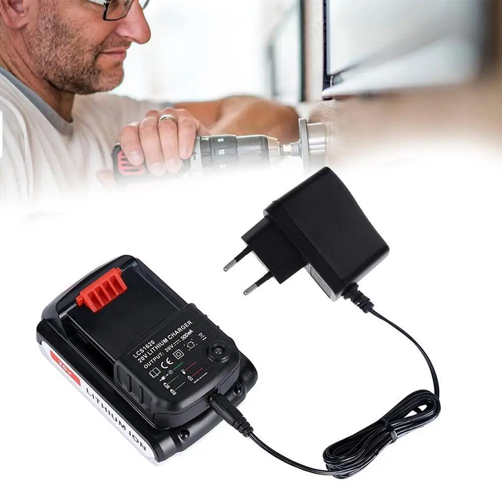 شاحن بطارية جديد لبلاك اند ديكر 20 فولت بطارية ليثيوم 20 فولت شاحن بطارية ليثيوم LCS1620 محول بطارية أداة الطاقة #4