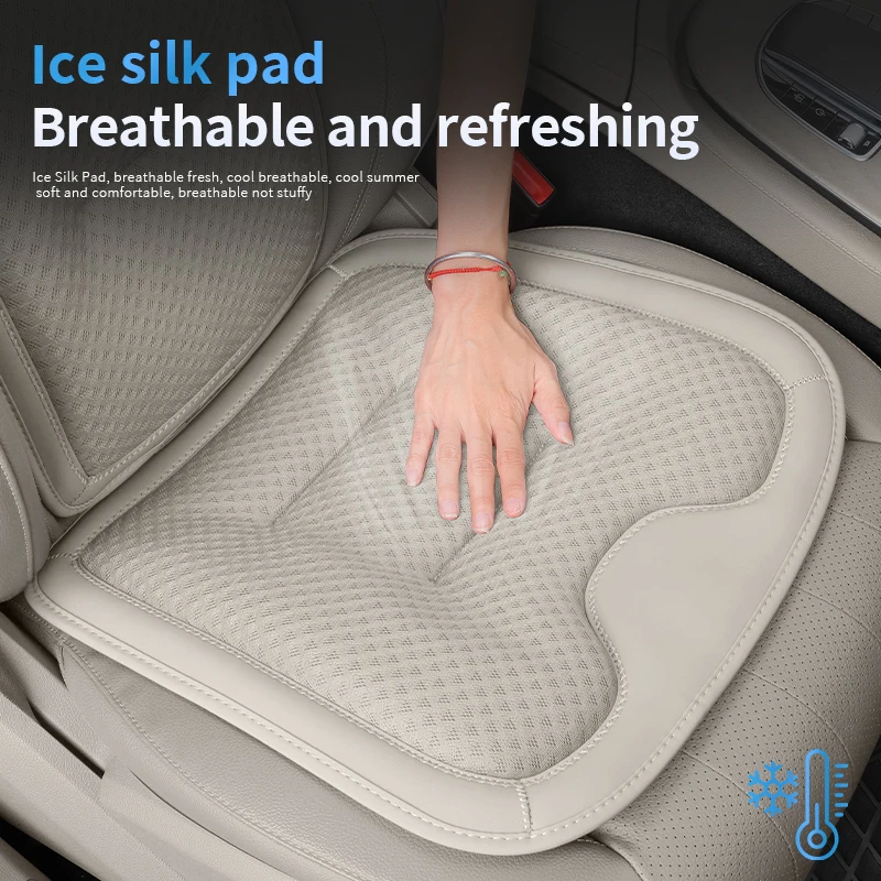 

3D ice silk Car Seat Cover For Polestar 2 3 4 Soft Auto Seat Cushion Anti Slip Chair Pads