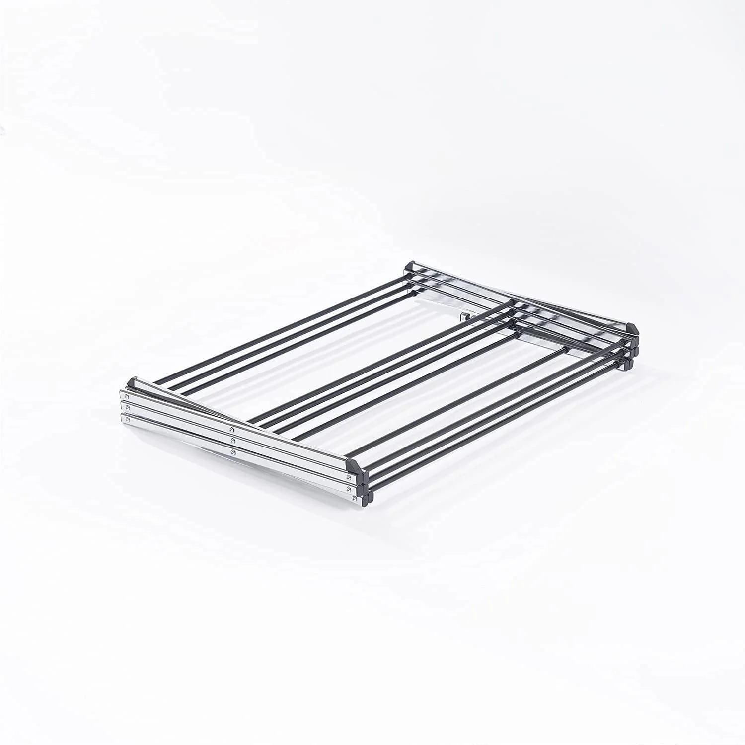 رف جاف للملابس قابل للطي من Displays بواسطة جاك - تجفيف قابل للسحب للملابس والملابس الداخلية والمناشف والبياضات - Metal Ch