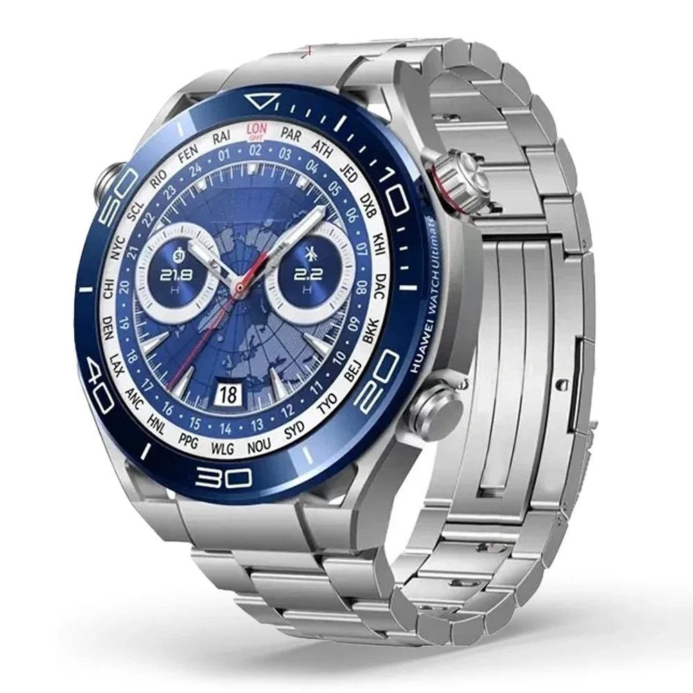 สายนาฬิกาไทเทเนียมสำหรับ Huawei Watch ultime/watch 3 /gt 3pro ใหม่22mm watchband สำหรับ Huawei GT2 GT3 Pro 46mm สายนาฬิกาธุรกิจ