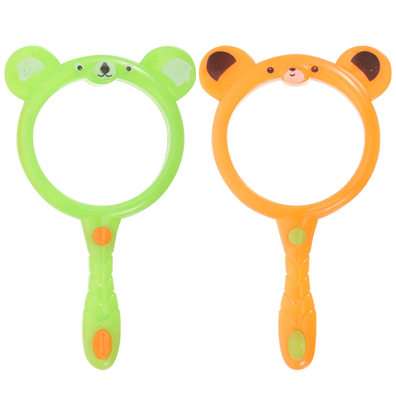 2Pcs Handheld Magnifying Glass Premium Kids Explore Magnifier for Science Learning Portable Reading Magnifier Lovely Kids