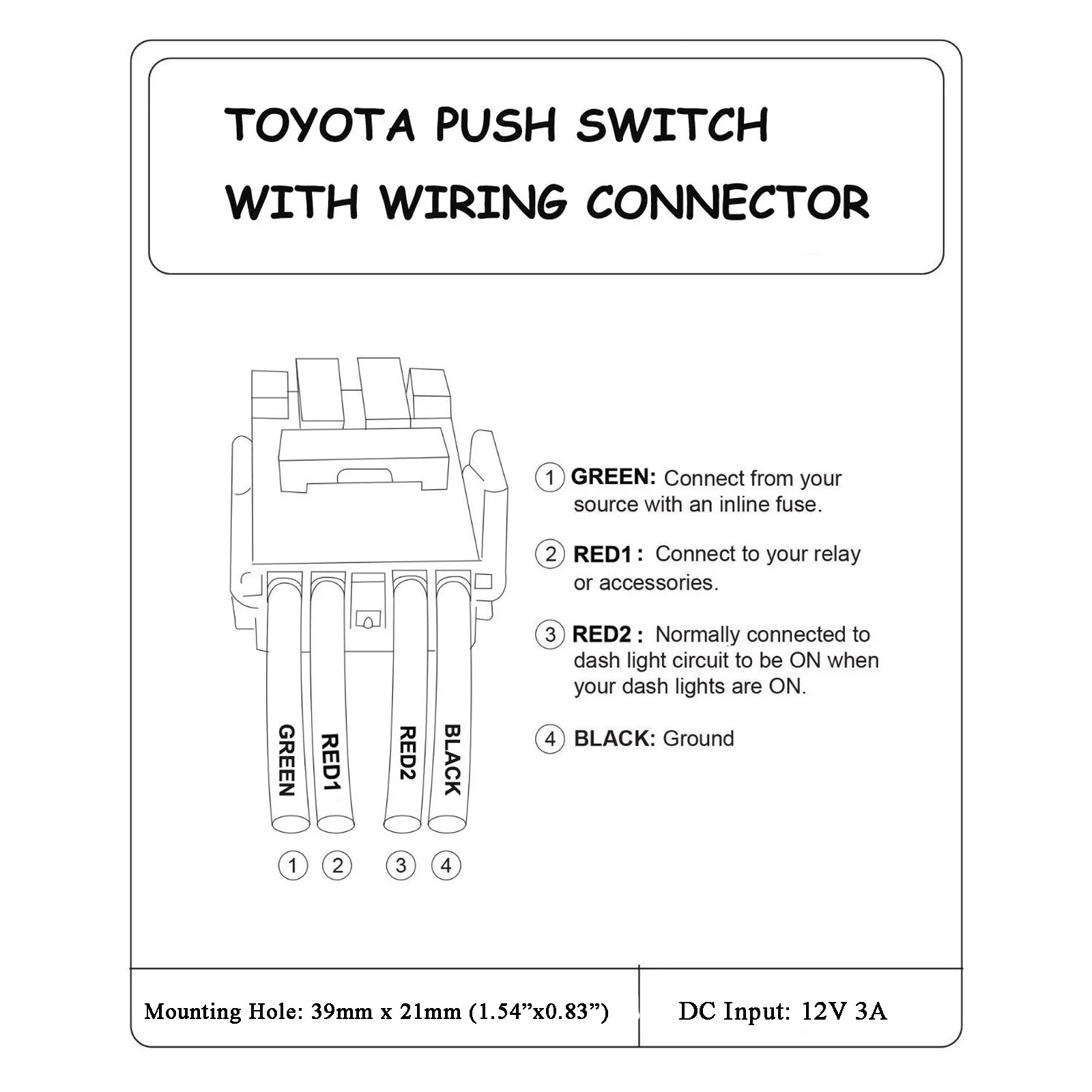 مفتاح دفع LED 12 فولت زر إيقاف التشغيل Starlink لسيارة Toyota Hilux Prado 150 LandCruiser 200