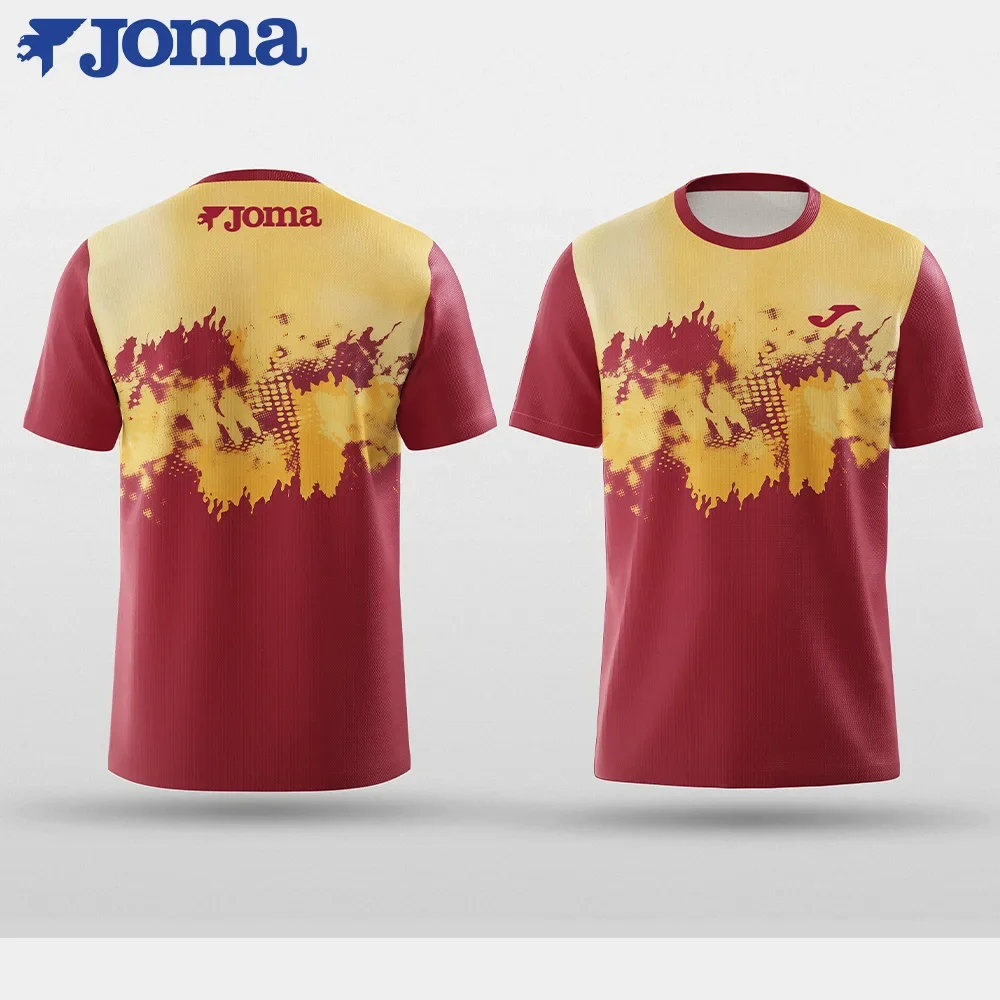 

Летняя мужская футболка JOMA3D с изысканным рисунком и принтом, быстросохнущая и дышащая, с коротким рукавом в стиле Харадзюку для спорта и фитнеса