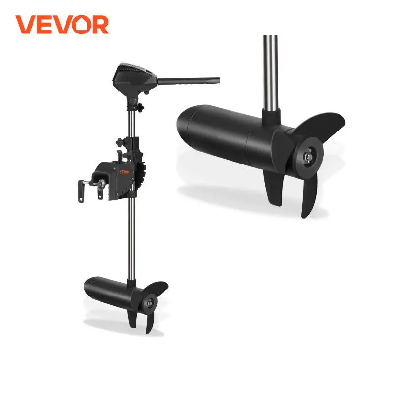 VEVOR Electric Trolling Motor 24-Volt Boat Motor  DC Battery Variable Speed 10 LED Indicator for Kayak Inflatable Fishing Boats