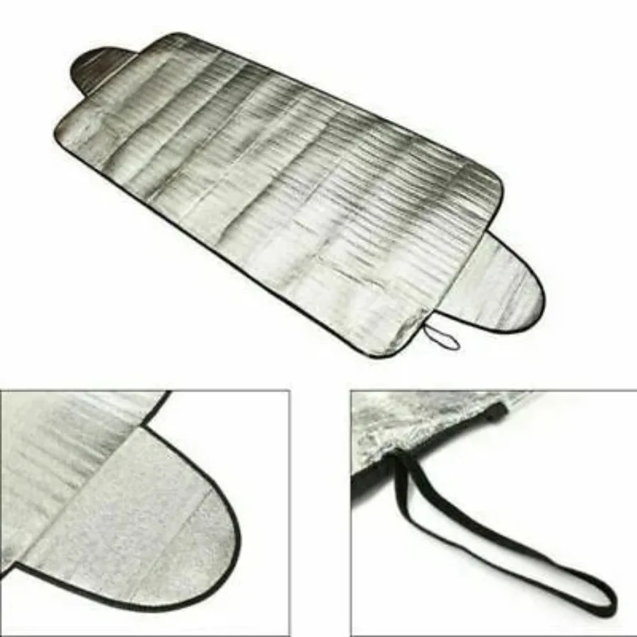 Car Windshield Sunshade Curtain Front Window Sun Shade Protector Foldable Car UV Protection Sunshade Auto Windscreen Visor Cover image 2