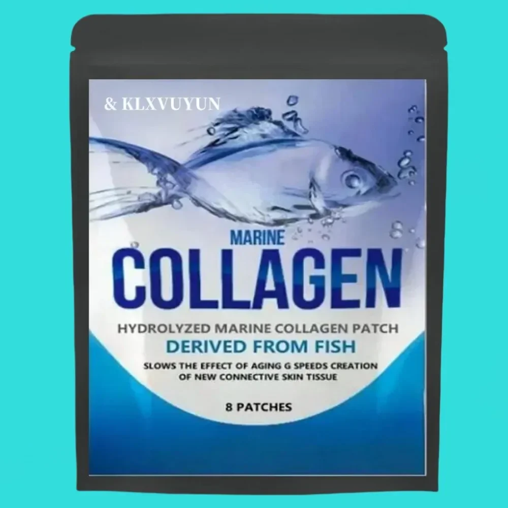Made In The Usa Hydrolyzed Fish Collagen Marine Tablets Skin Anti Ageing Tissue Joints 8 Patches, Transdermal Patches - Image 2