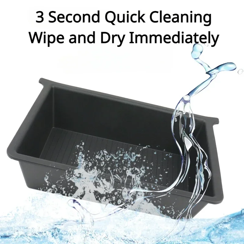 Untuk Tesla Model X 2023 Tempat Penyimpanan Geser Kursi TPE Kotak Penyimpanan Tersembunyi di Bawah Kursi Depan Aksesoris Interior Mobil