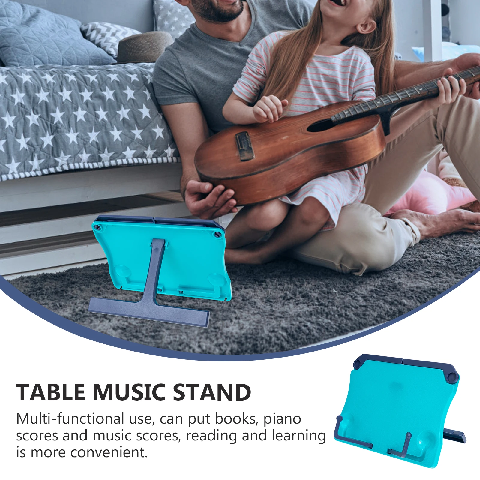 

Foldable Music Score Stand Musical Book Stands Tabletop Holders for Reading