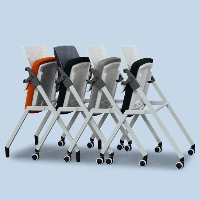 Wholesale Modern Folding Executive mesh conference training chair with fabric seat