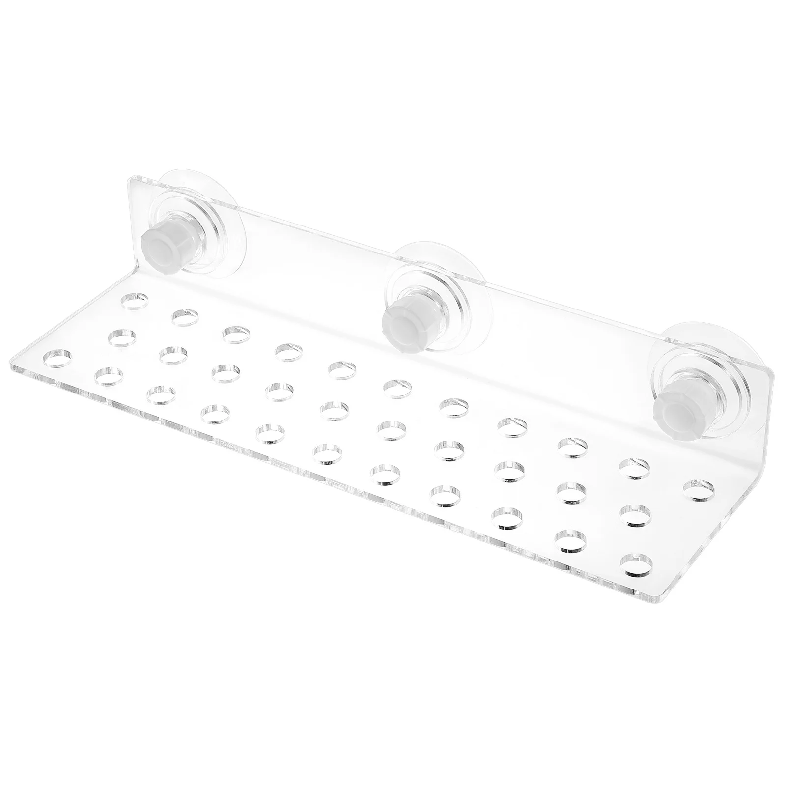 

32Holes Coral Frag Bracket Acrylic Fish Tank Holder Suction Cups Rustproof Durable Lightweight Rounded Corners Easy Clean