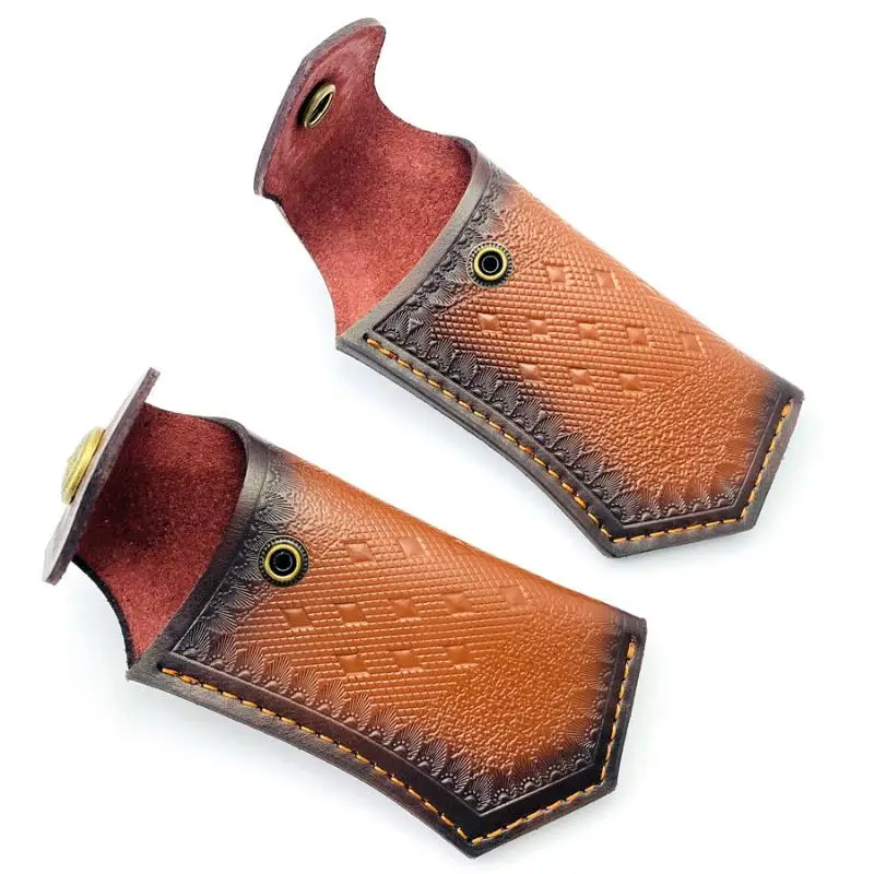 

Cowhide Folding Knife Sheath for DIY Supplies Tool Parts Outdoor Camping Portable Premium Leather