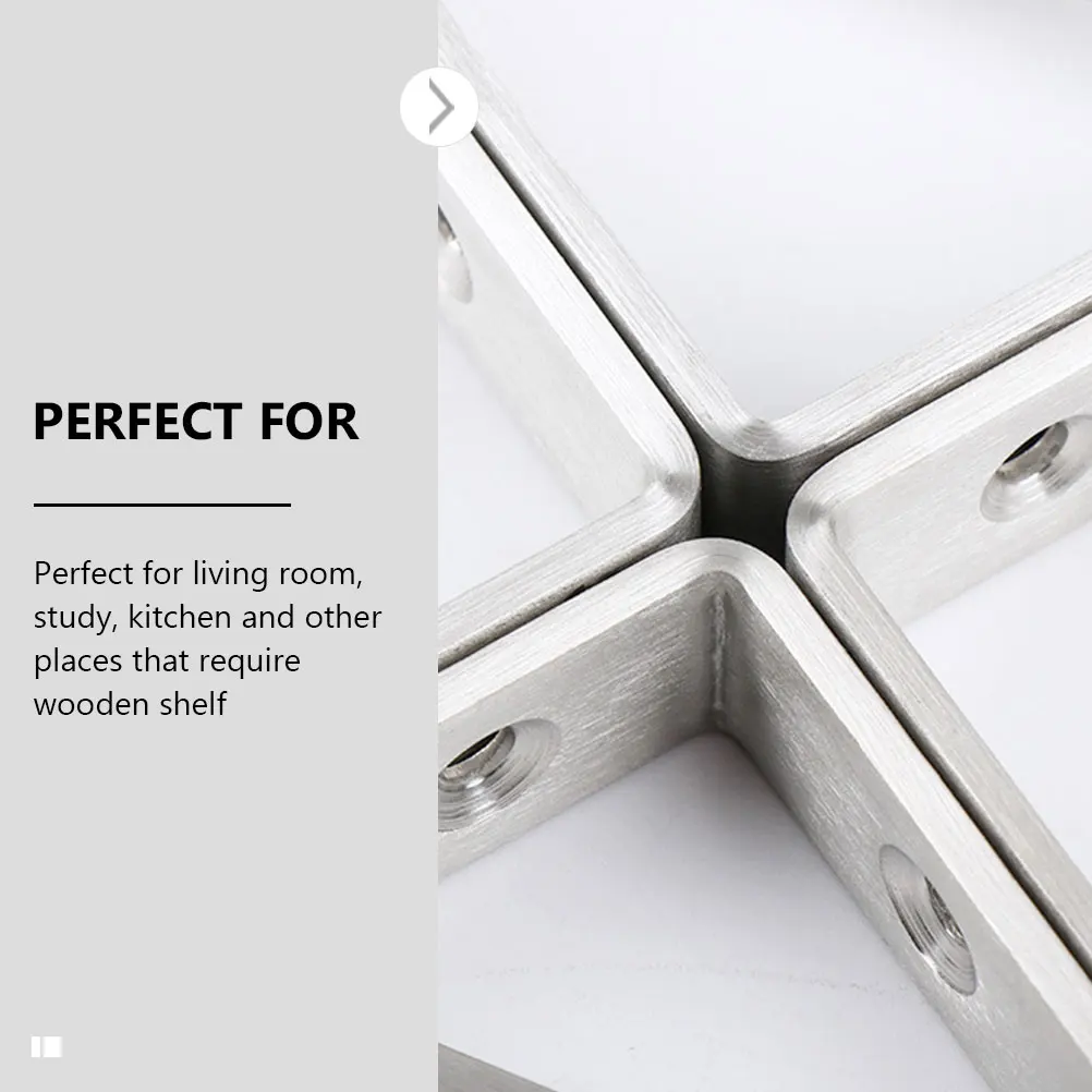 

1pcs Stainless Steel Triangle Shelf Bracket Heavy Duty Wall Support For Kitchen Storage Metal Brackets Hardware