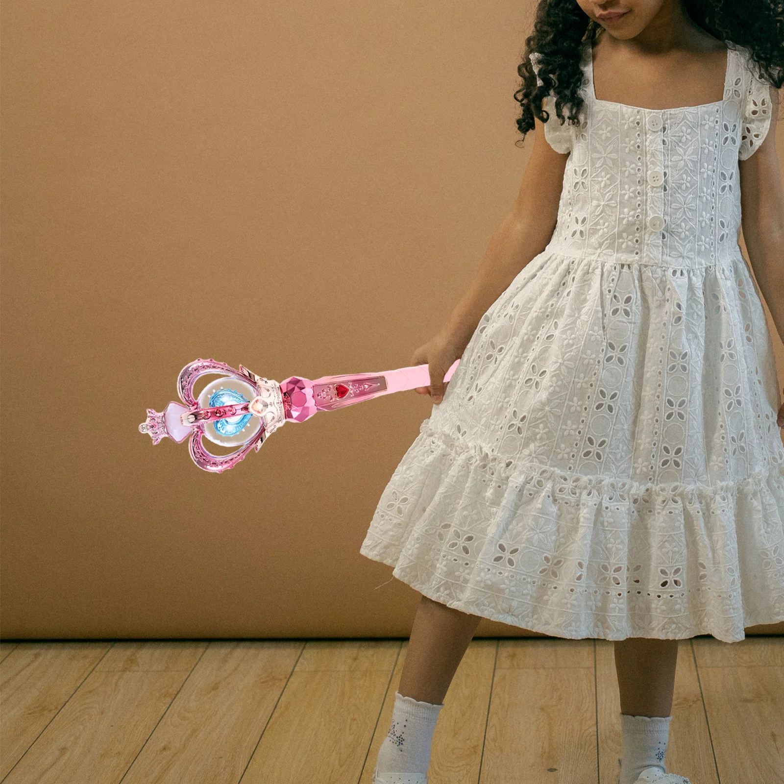 Prinses Wand Roterende Muziek Kinderen Verjaardag Podium Familie Entertainment Fee Plezier Halloween Bubble