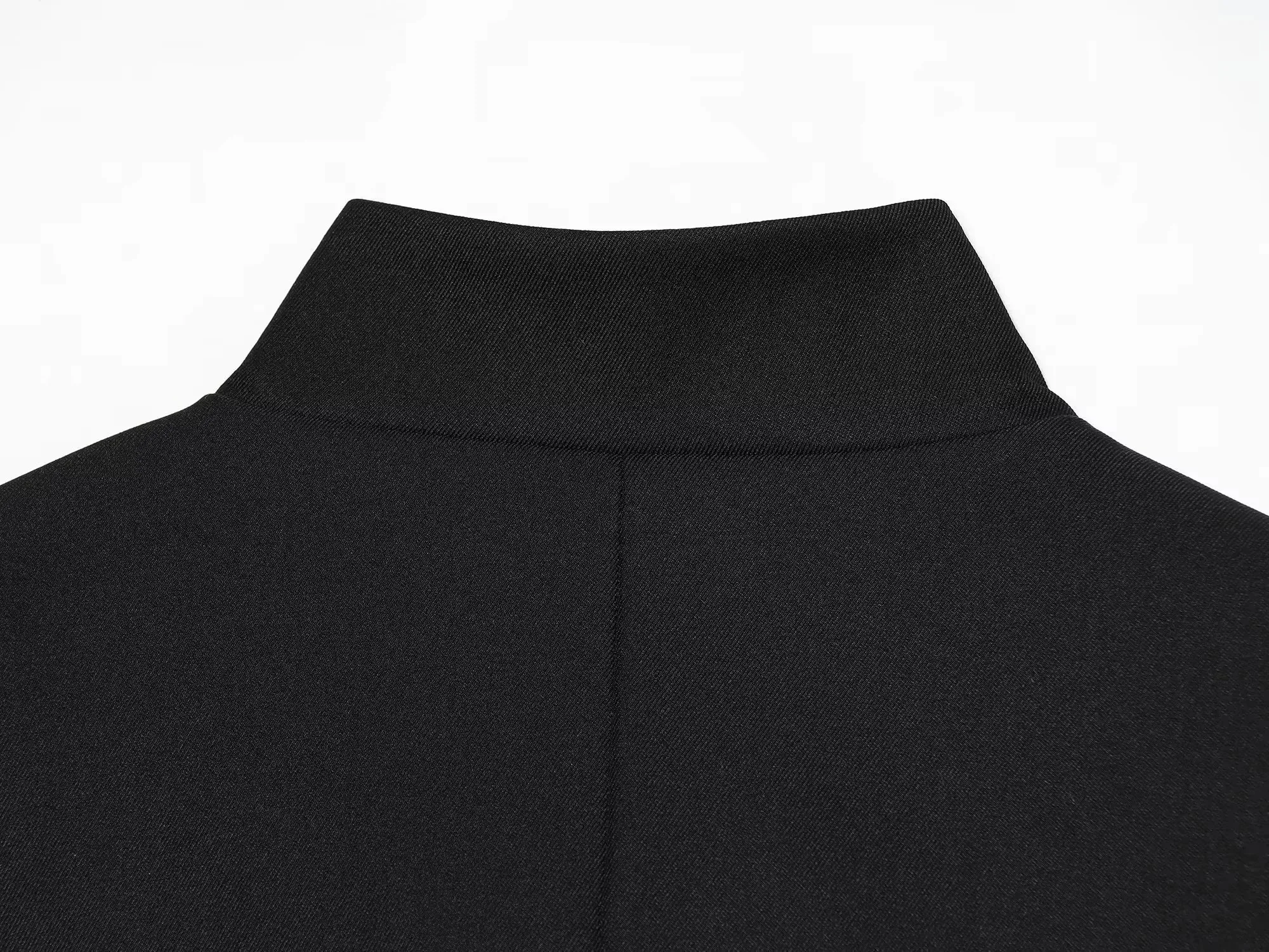 Damen Vintage Büro Einfarbiger Blazer Damen Stehkragen Langarm Lockerer Blazer Mode 2026 Frühling Sommer Lässiger Ladu-Blazer – Detail 9