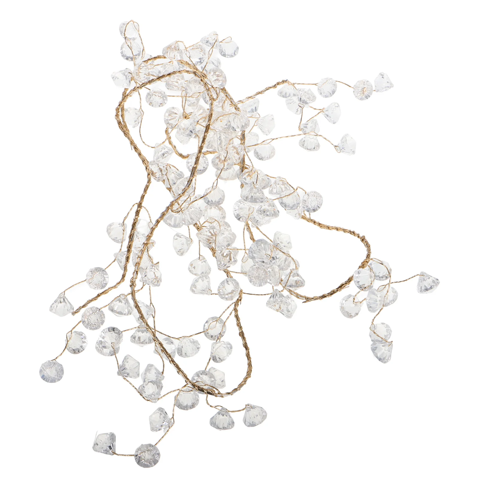 

Acrylic Crystal Garland Strands Transparent Clear Beaded Garland Hanging Icicles Drop Ornament Xmas Party Winter Tree Decoration