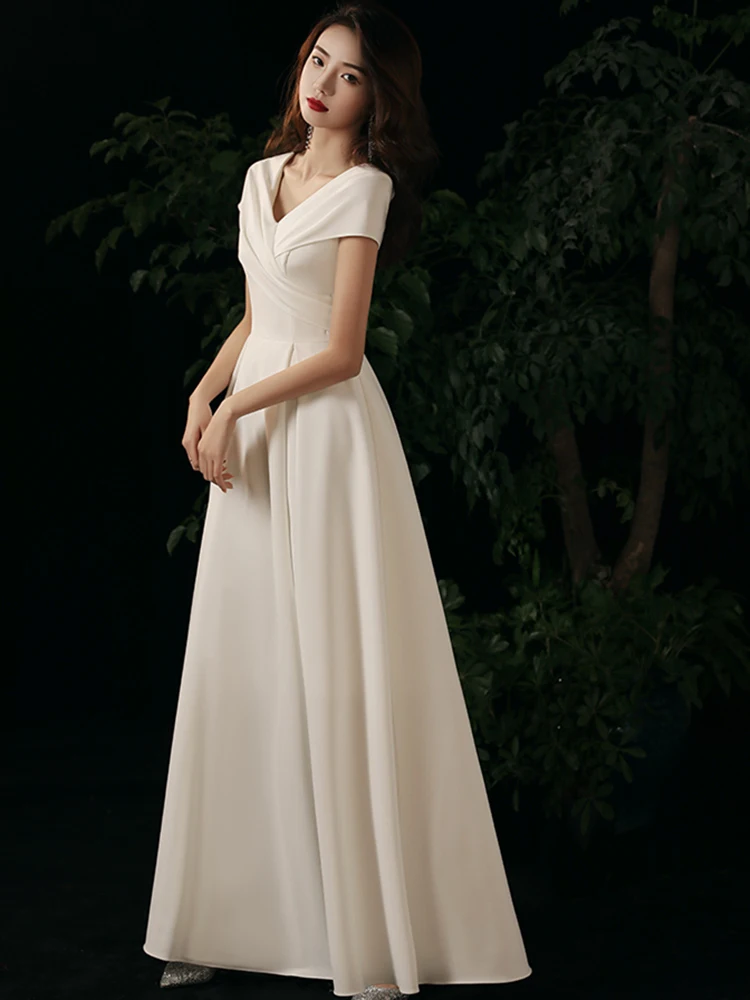 大人女性のロングスカートパフォーマンス衣装甘いスタイルミッドウエスト A ラインイブニングドレスコーラス朗読大コーラスグループ