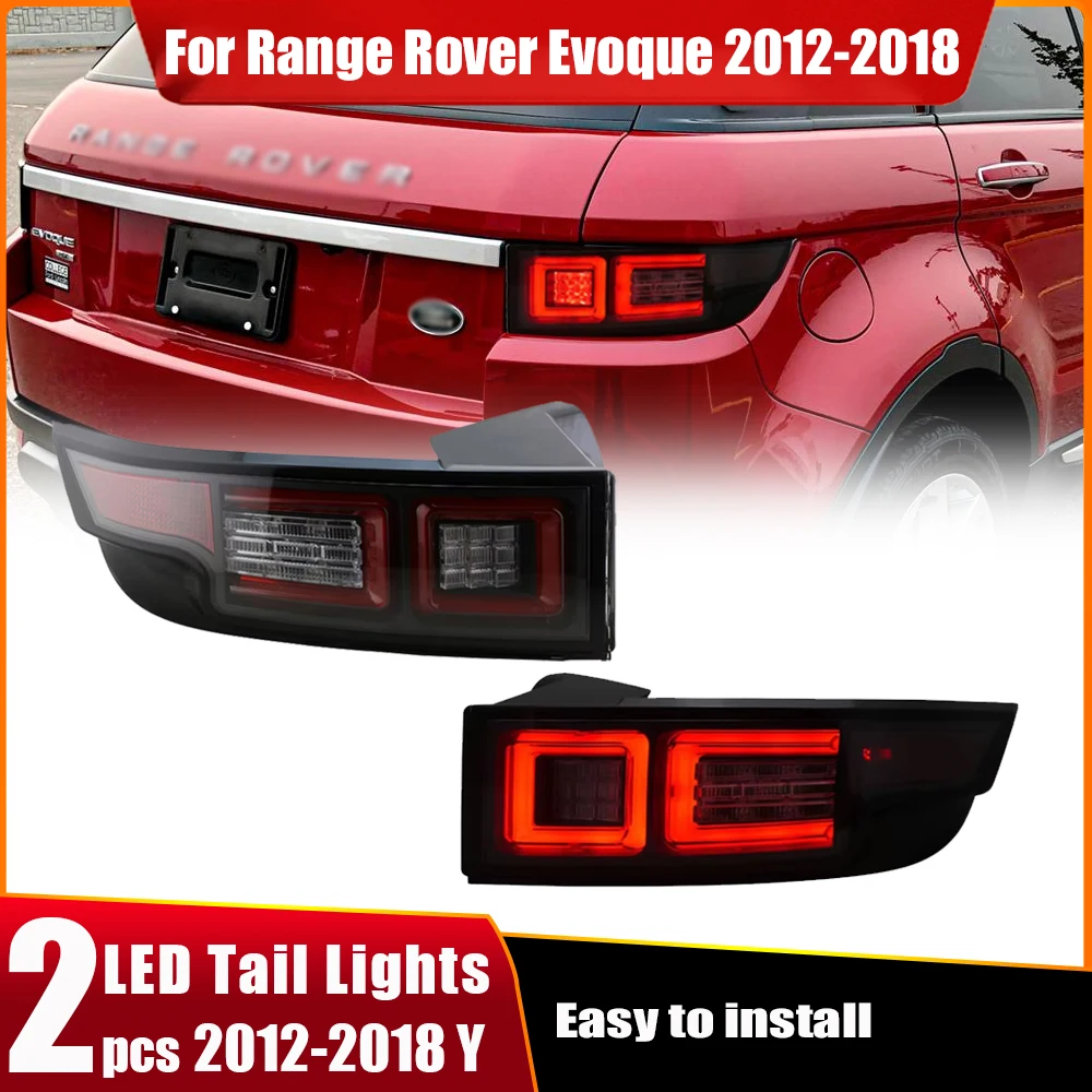 Car LED Tail Lights For Range Rover Evoque 2012-2018 Rear LED DRL Day Running Light Turn Signal Brake Reverse Lamps Assembly