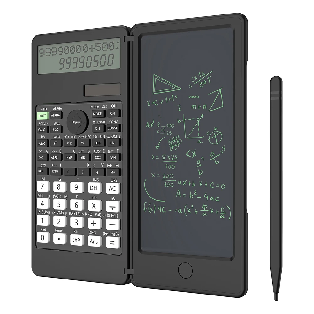 401 Functions Professional Scientific Calculator With Writing Tablet  Portable Foldable For School/Work/Business PK 991MS 991ES