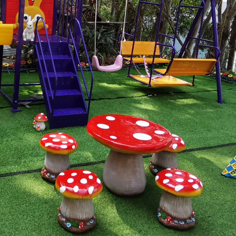 Garden layout ornament resin simulation mushroom outdoor kindergarten decoration