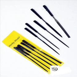 Moldel Assorted File Plastic Handle File Set Model Building Grinding Needle Woodworking Files Polish Hobby Making Tools