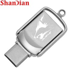 Super Mini TYPE-C USB Flash Drives 64GB High Speed Pen Drive 32GB Silver Key Chain Memory Stick 16GB Free Custom Logo Pendrive