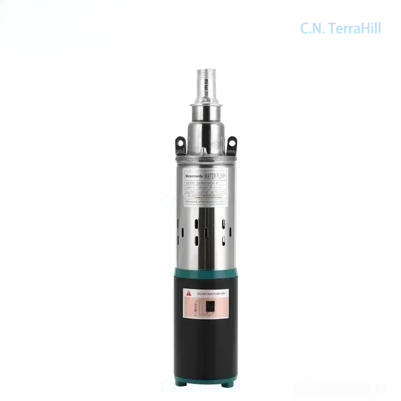 Solar Deep Well Submersible Pump 20L/min 30-45m Head 9m Cable Screw Pump for Garden Irrigation Agriculture