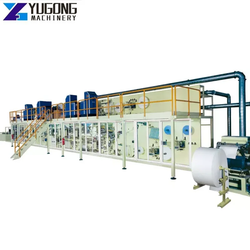 Full Automatic Kraft Paper Bag Making Machine Pow New Manufacturer Complete Set Fully Automatic Sanitary Napkin Machine