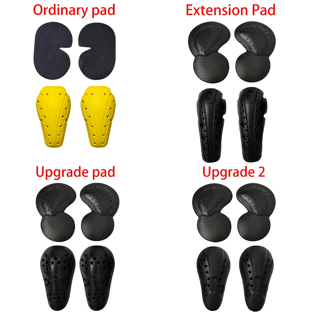(2 X Knee pads+2 X Hip pads) Lnsert Silica Gel Honeycomb Armor Knee Hip Protector Pads For Motorcycle Riding Pants Replacement