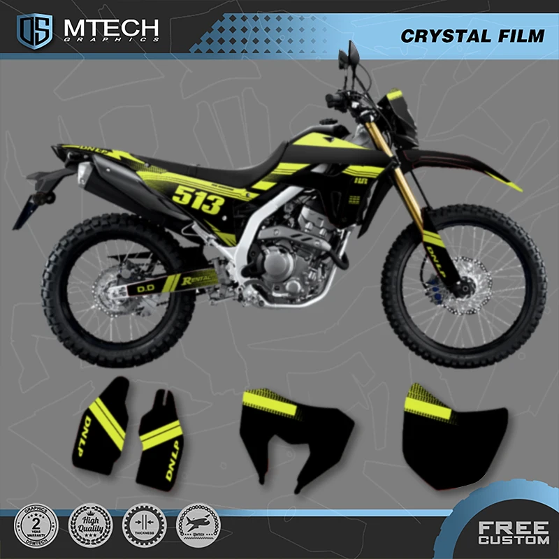 

DSMTECH мотоциклетные графические фоновые наклейки, наборы наклеек для HONDA CRF300L 2021 для CRF300L 2021 CRF 300L 015
