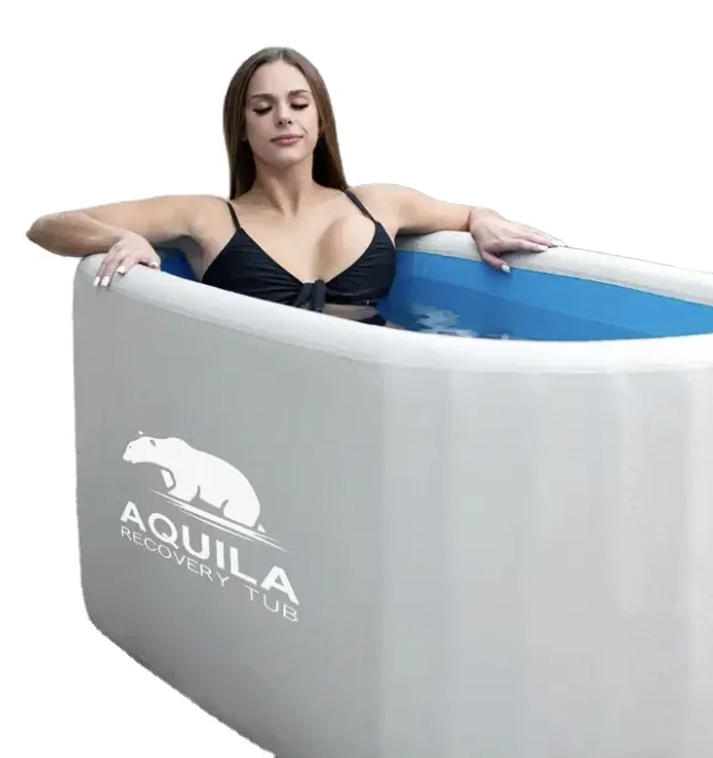 Direct Manufacturer Drop Stitch Ice Barrel Bath PVC Ice Bath Tub Water Chiller Ice Bath For Sale