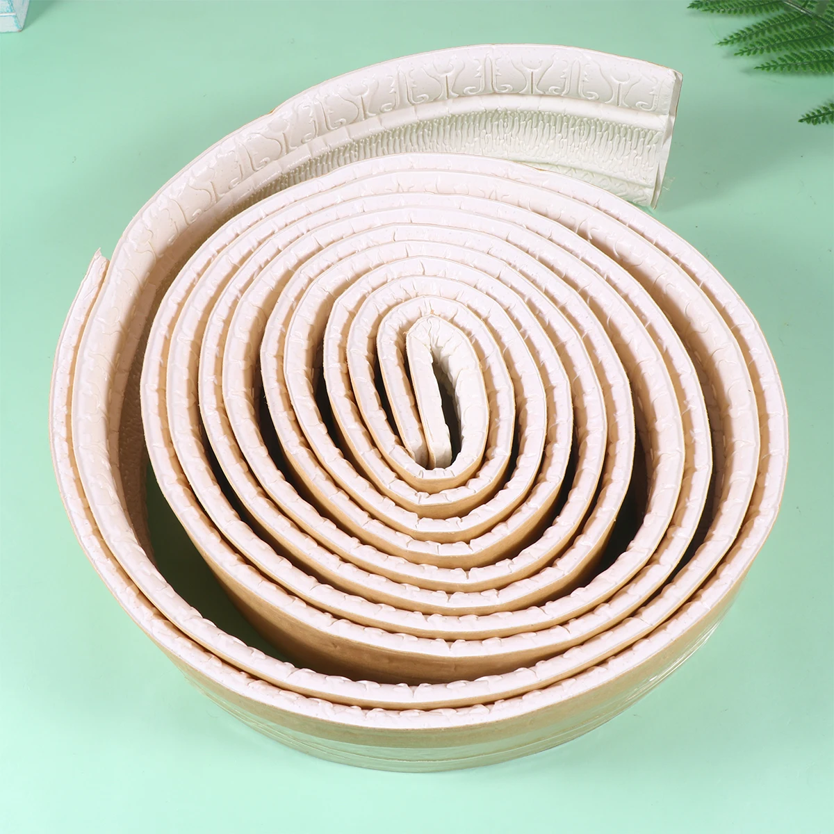 

2 Pcs Borders Three-dimensional Wall Edging Strips Wallpaper Self-Adhesive White Waist Line Stickers