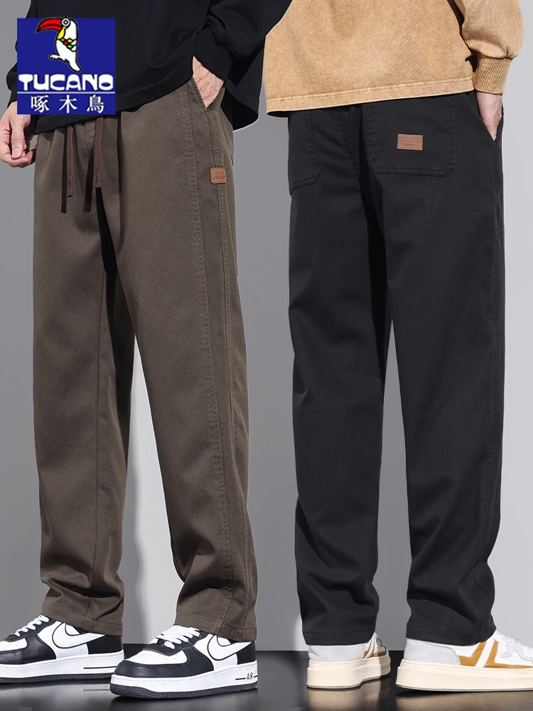 

Men's Casual Straight Leg Pants Summer Thin Faion American Loose Workwear TUCANO Breathable Comfortable Lightweight