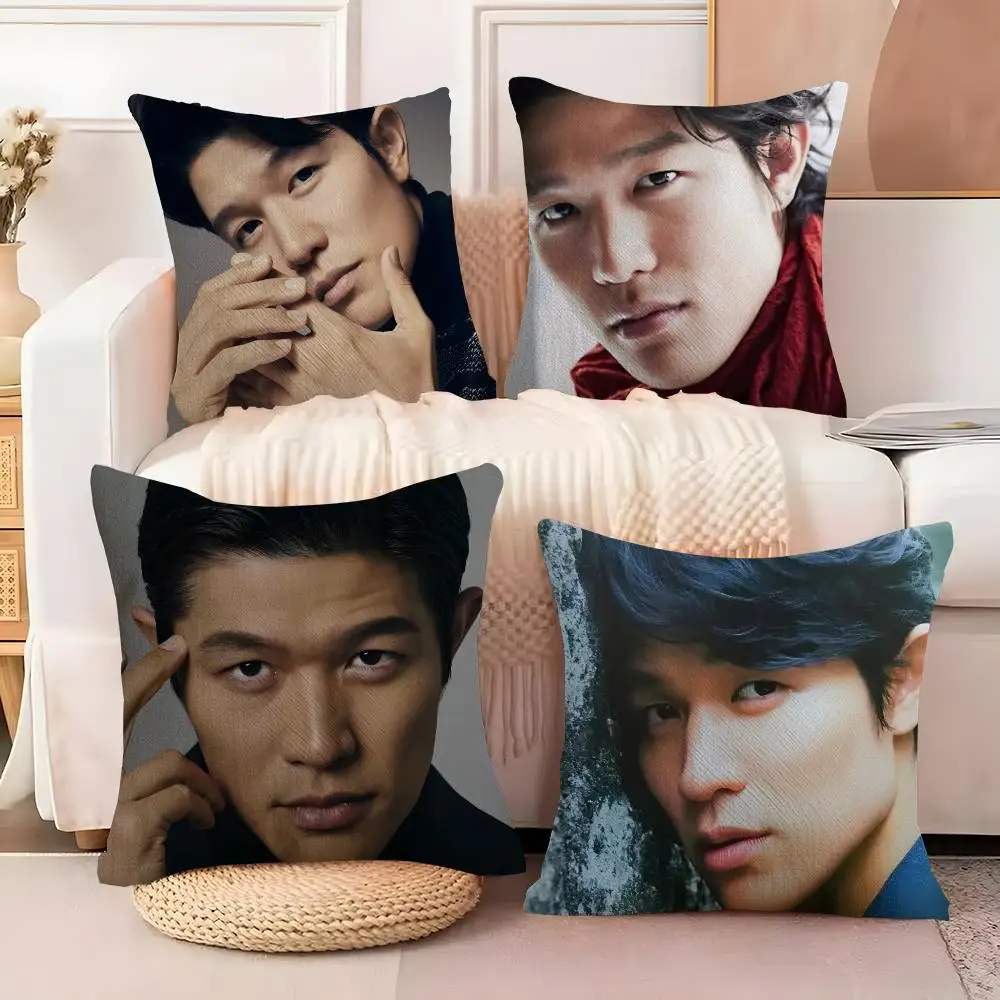 Ryohei Suzuki Actor Cushion Cover  Plush Fabric Soft Double Sided Print Sofa Cushion Cover Throw Pillow Covers